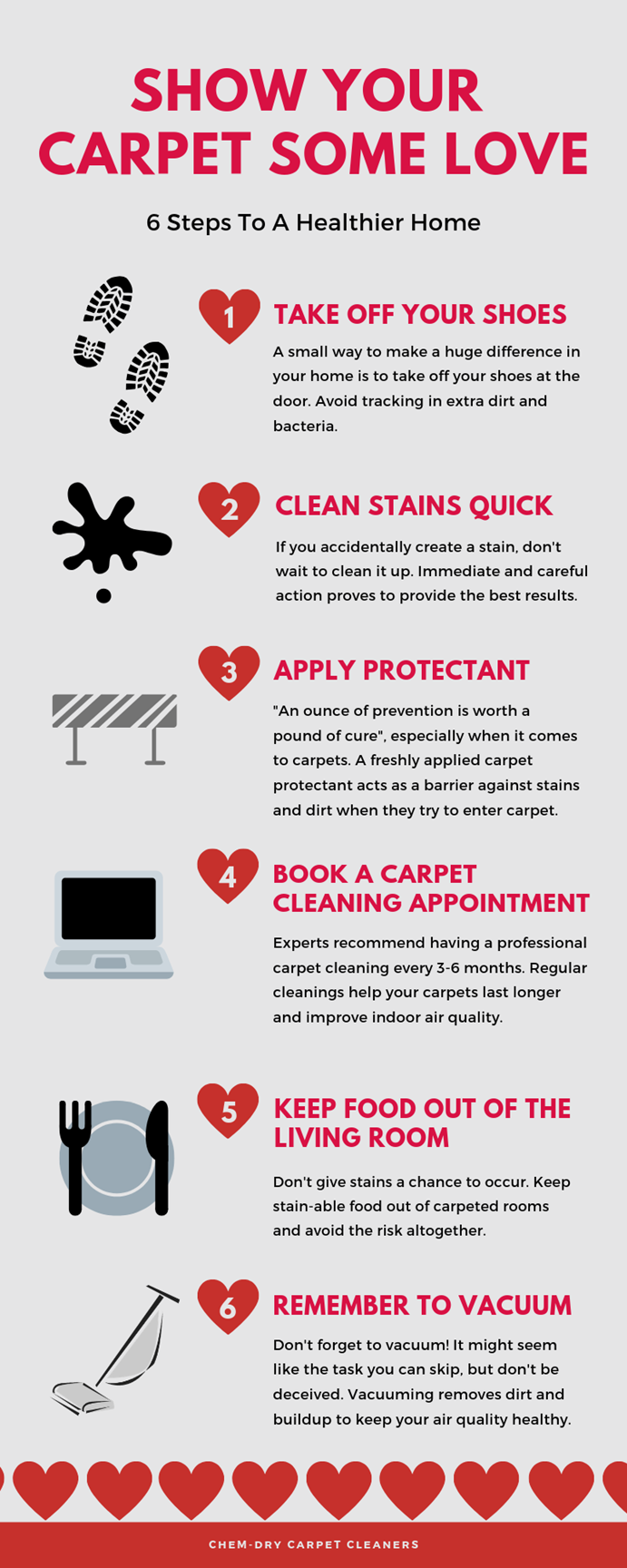 carpet cleaning in Corona CA keep your carpet cleaner with 6 quick tips